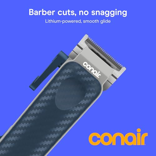 Conair Rechargeable Hair Clippers Kit, Color-Coded Guide Combs, 17 Pieces