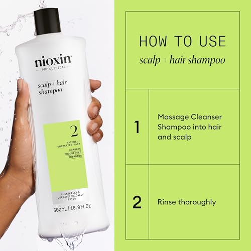 NIOXIN System 2 | Scalp Care | Shampoo | Hair Thickening | For Natural Hair 16.9 Ounce (Pack of 1)