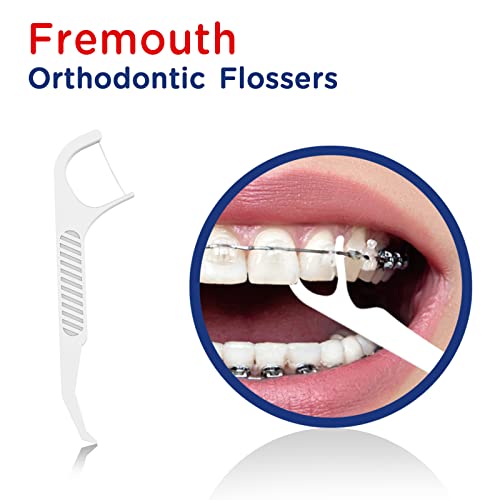 Fremouth Orthodontic Flossers for Braces - Ortho Floss Picks, 500 Count