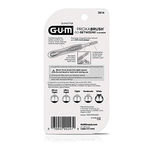 GUM Go-Betweens Cleaners Wide (Pack of 3 (10 Ct))