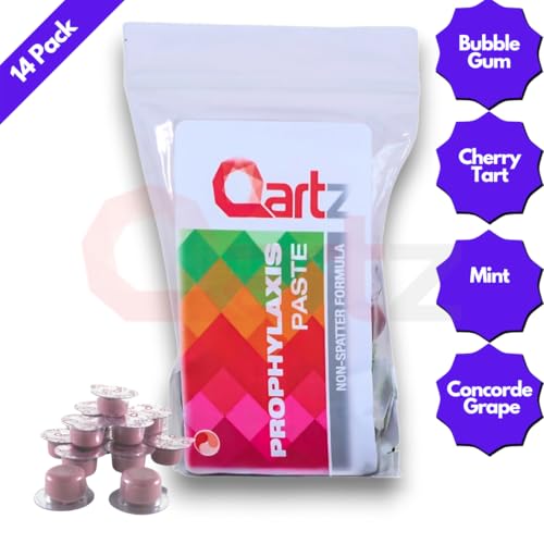 Tooth Polish with Xylitol - 14 Mint-Flavor Prophy Cups, Single-Use Portions (Coarse)