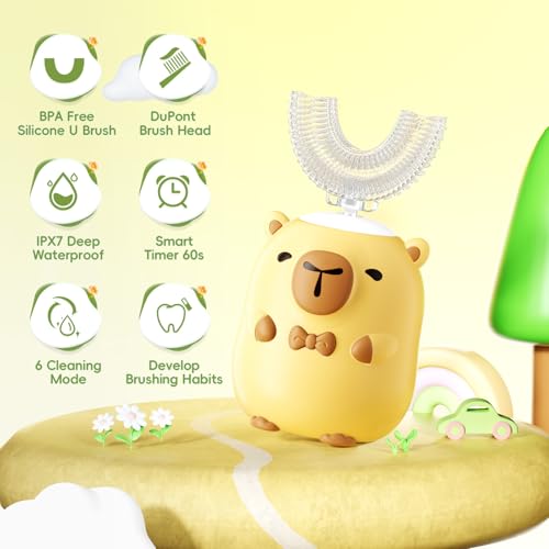 Kids U-Shaped Electric Toothbrush for Capybara