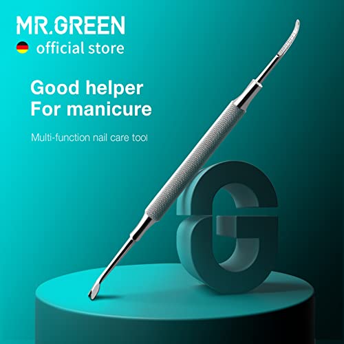MR.GREEN Multi-Function Nail Care Tools Cuticle Pusher Nail Dirt Cleaner Double Headed Design Pry Up Nails Cuticle Trimmer (Mr-2158) Mr-2158