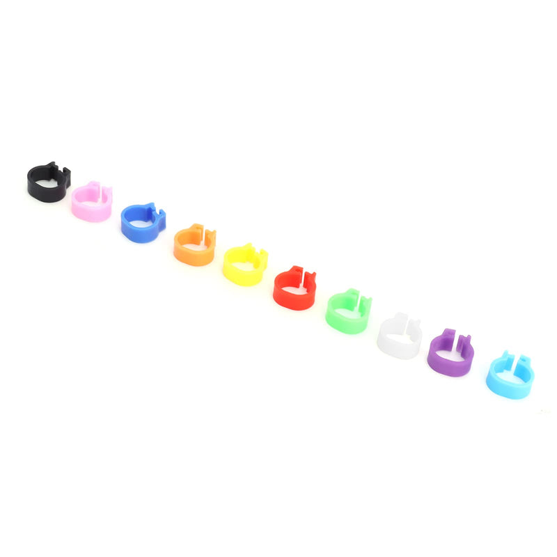 200PCS Pigeons Leg Rings Lightweight Compact Foot Bands Colorful Chicken Ankle Clips for Easy Identification - PawsPlanet Australia