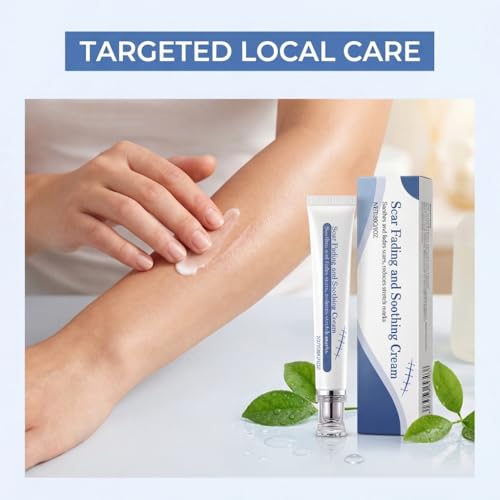Scar Soothing Cream, Scar Removal Cream, Smoothing Cream for Scars, Gentle Care for Sensitive Skin, Helps Improve Appearance of Scars, Reduces Redness, For Skin Recover Smooth (2pcs-30g)