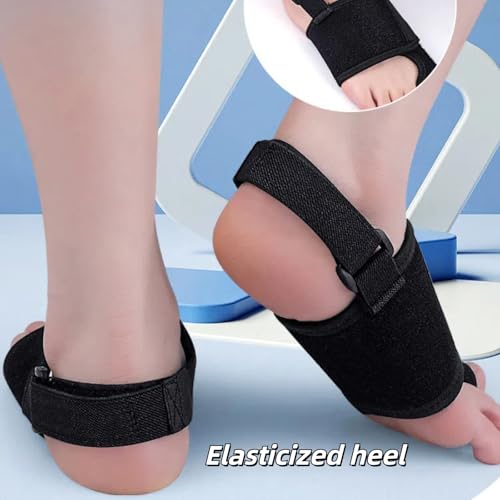 Toe Brace - Big Toe Taping Splint Straightener Wrap with Support Straps for Sprains and Hallux Rigidus Relief (Left And Right) Left And Right