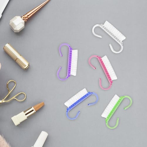 25 Pcs Handle Grip Nail Brush, Fingernail Scrub Cleaning Brushes for Nails and Toes, Hand & Foot Nail Cleaner, Pedicure Manicure Brush for Women, Men, Kids – Multicolor