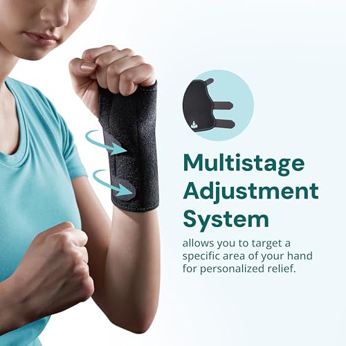 OPPO RH301 Wrist Splint Brace, Black, One Size, 1 Pack