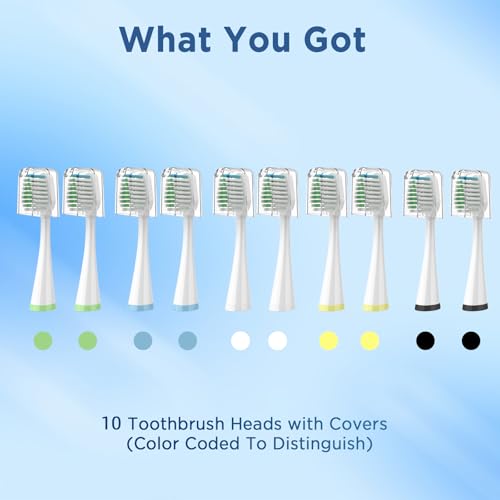 Replacement Brush Heads for Smile Bright Platinum Sonic Electric Toothbrush