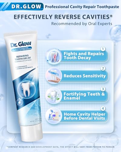 Dr. Glow Gum Disease Toothpaste 3.52oz + Adult Cavity Repair Toothpaste 3.52oz
