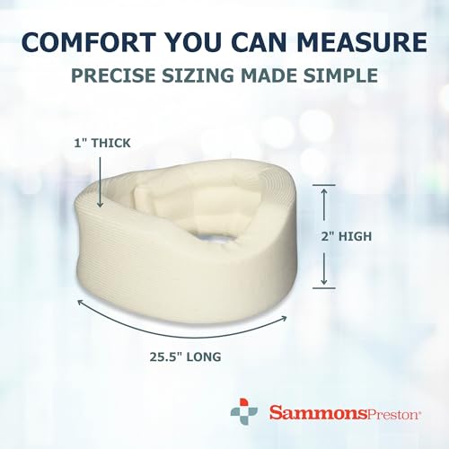 Sammons Preston Soft Cervical Collar, 2", Neck Brace, Pain Support, Cream 2" Orthopedic Brace