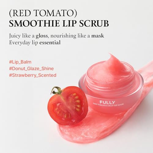 FULLY Lip Balm and Scrub Duo Stocking Stuffers Gifts, Long Lasting Korean Lip Care, Intense Hydrated Lip Set for Dry, Flaky and Chapped Lips, Exfoliate & Moisturize