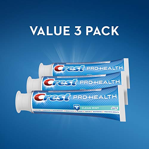 Crest Pro-Health Smooth Formula Toothpaste, Clean Mint, 4.6 oz, Pack of 3 (Packaging May Vary) 4.6 Ounce (Pack of 3) Old