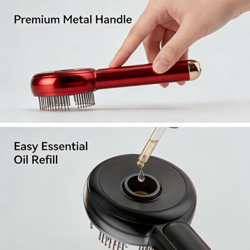 3 in 1 Scalp Massager Hair Growth Hair Oil Applicator, Electric Scalp Brush for Deep Cleansing, Stimulates Hair Regrowth for Men & Women, Waterproof Head Massager for Scalp Care and Relaxation at Home