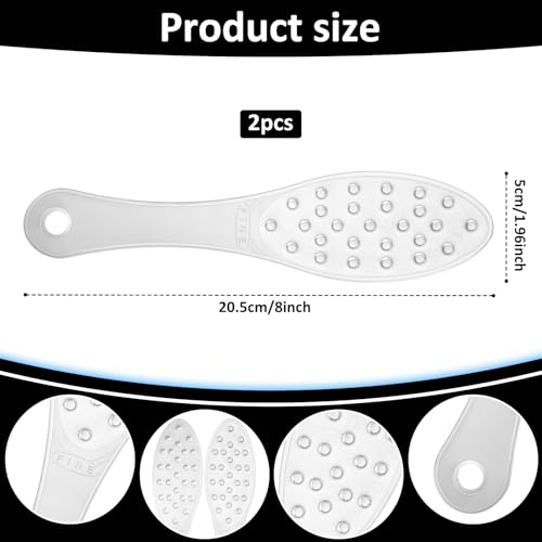 Stainless Steel Foot Scraper, Double-Sided Foot Rasp Metal-Foot-File Feet Grater Feet Callus Remover Tool Callus Remover Heel Scrubber for Wet and Dry Skin