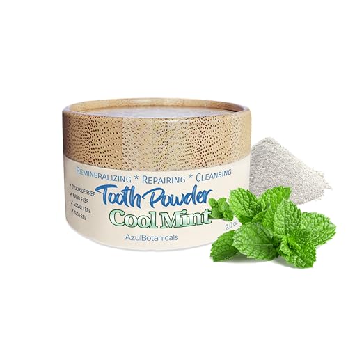 Remineralizing Tooth Powder, Cool Mint - Fluoride Free, 2 Oz 2 Ounce (Pack of 1)