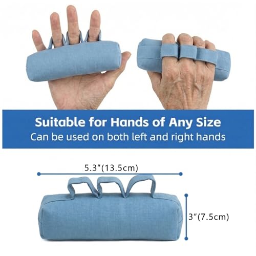 Hand Contracture Cushion with Finger Separators, Soft Hand Positioning Aid