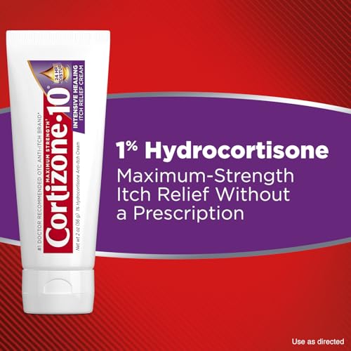 Cortizone-10 Max Strength Intensive Healing Itch Relief Cream, 2 oz. 2 Ounce (Pack of 1) Skin Moisturizer