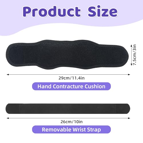 Soulchen 4 Pcs Palm Protector for Hand Contracture Palm Grip Finger Contracture Cushion for Rehabilitation Stroke Hemiplegic Arthritis Skin Breakdown Hand Grip Strengthener Prevention Pad