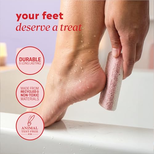 Onyx Professional Double Sided Pumice Stone, 2 Pack - 100% Siliglass Callus Remover for Feet, Elbows, Knees, Dead Skin, Heels, Hands, Foot File Scrubber Exfoliator, Pumice Stone for Feet 1 Count (Pack of 2)
