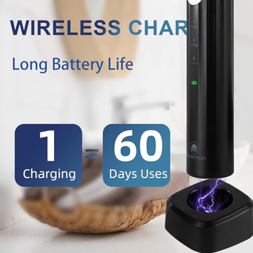 Ultrasonic U-Shaped Electric Toothbrush for Adults, 360° Full Mouth Clean
