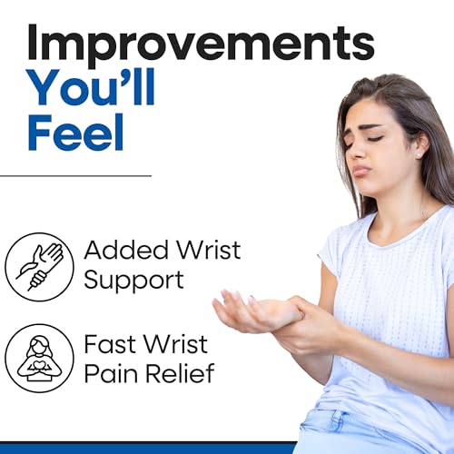 Wrist Wrap Compression Wrist Brace For TFCC Tears | Carpal Tunnel Pain & Tendonitis Relief | Padded Hole For Ulnar | Wrist Support For Working Out | Wrist Wraps for Men Women | Fits Both Wrists (MED) MEDIUM