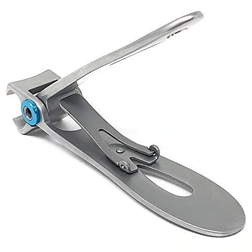 KOHM Nail Clippers for Thick Nails - Heavy Duty, Wide Mouth Professional Fingernail and Toenail Clippers for Men, Women & Seniors, Silver Curved-silver - BeesActive Australia