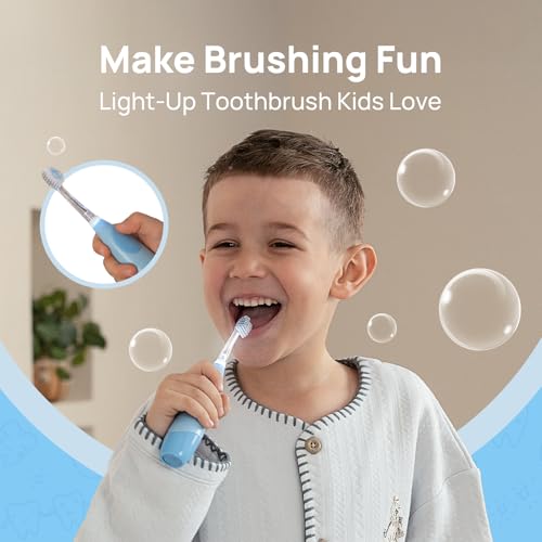 Papablic Baby Tongue Cleaner for Ages 0-2 and Kids Electric Toothbrush for Ages 4+