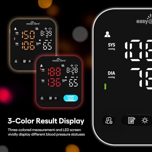 easy@Home Bluetooth Blood Pressure Monitor for Home Use - BP Machine