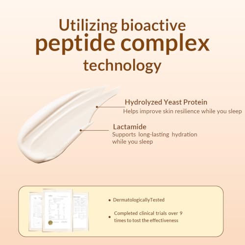 QINGLIN Peptide Face Cream, Firming Moisturizer with Hyaluronic Acid