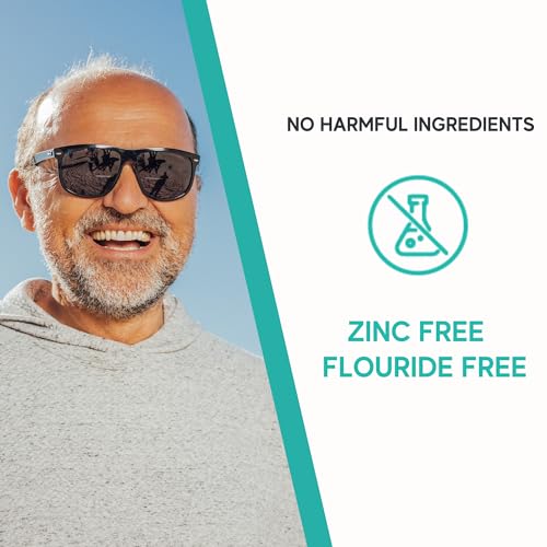 Extra Strong Denture Adhesive Cream, 12 Hour Hold Dental Glue, Waterproof, Zinc & Fluoride Free, Easy Apply Nozzle, Seals Food Out for Comfort, Mint Flavor (5 Pack, 7 Fl Oz) 5 Pack