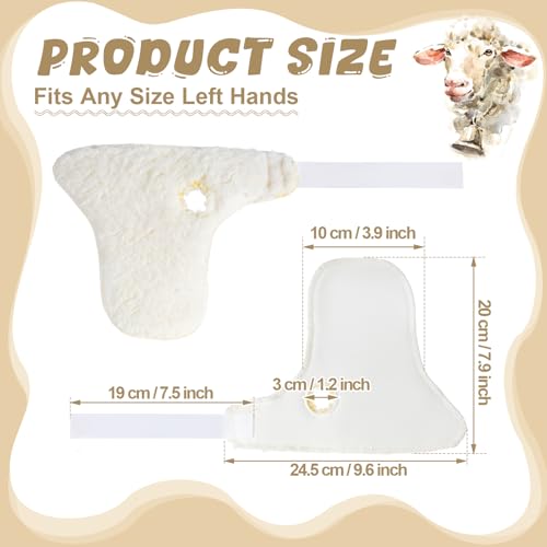 Nuanchu 4 Pcs Left Hand Palm Protectors Finger Contracture Guard Cushion