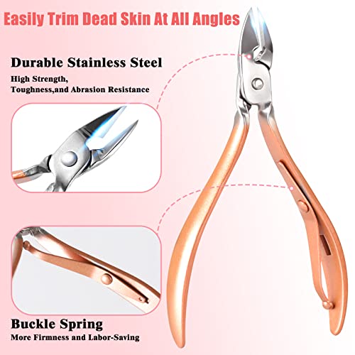 Manicure Set Pedicure Kit Womens Nail Clippers Set 32 in 1 Professional Grooming Care Tools Nail Kit Including Facial, Fingernails and Toenails Care with Travel Case Women (Rose Pink_32 in 1) Rose Pink_32 in 1