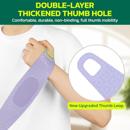 aoFIT Wrist Brace 2 Pack Reinforced Support for Tunnel & Tendonitis Purple