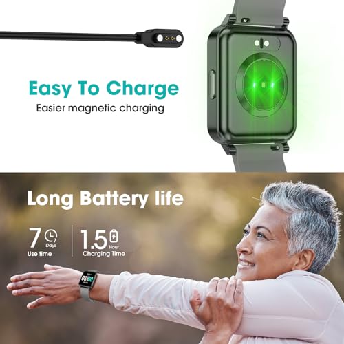 Pedometer Watch Senior Friendly No App No Phone Required, Step Counter Gray