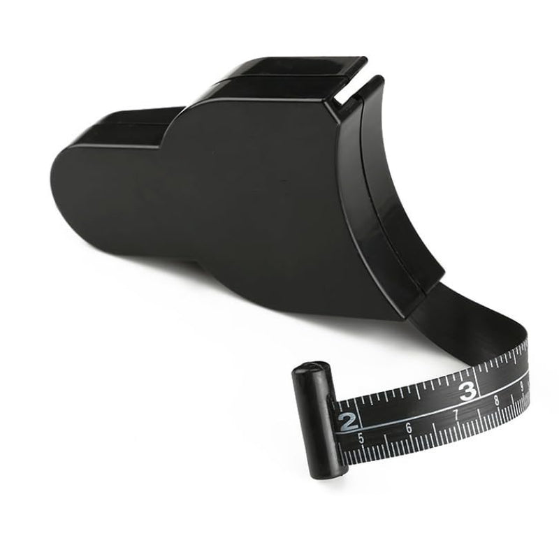Body Fat Caliper and Measuring Tape for Body Weight-Loss Skin Fold Fitness, Skinfold Body Fat Analyzer and BMI Measurement Tool Black - BeesActive Australia