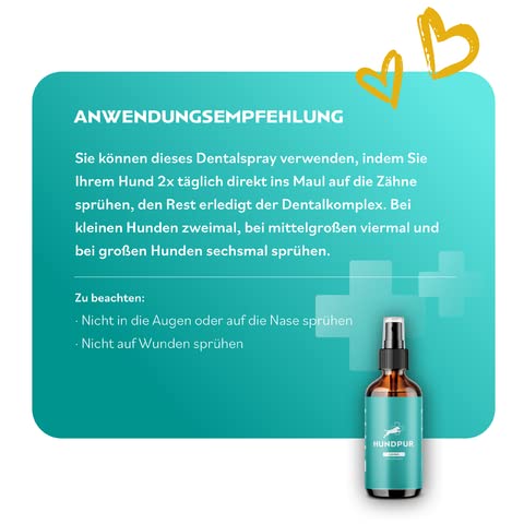 Dental Complex Teeth - Dental and Mouth Spray for Pleasant Fresh Breath, Supports Teeth and Gums, with Natural Ingredients such as Mint, Eucalyptus and Sage, 100 m