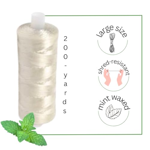 Dental Floss Dispenser - Dental Floss Holder, Dental Floss Dispenser Refillable- Bundled with Dental Floss Refill Spool Mint Waxed- 200 Yards Large Jumbo Floss Refills Set