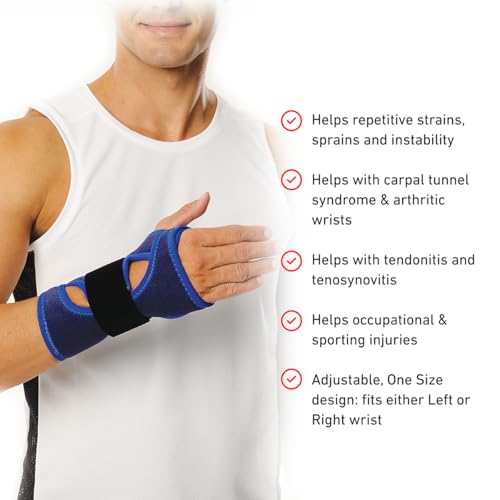 Neo-G Universal Fit Wrist Brace - Wrist Support Brace for Carpal Tunnel Syndrome, Arthritic Wrists, Wrist Injuries, Tendonitis, Weak Wrists. Left or Right - Class 1 Medical Device