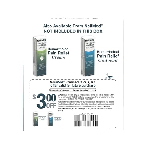 NeilMed Glycerin Laxative Suppositories, Gentle Relief from Constipation, Fast Acting, indivdually Wrapped, 120 ct