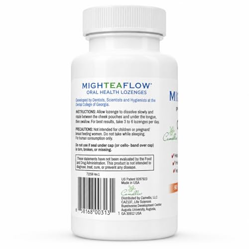 Natural Dry Mouth Lozenge w/Xylitol, Clinically Tested, Developed by University Dental Professionals, Orange Cream Flavor, 90 Count