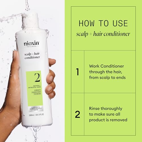 NIOXIN System 2 Scalp Care | Conditioner | Hair Thickening For Natural Hair 10.1 Fl Oz (Pack of 1)