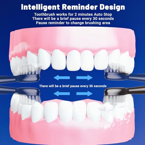 Electric Toothbrush with Water Flosser,Portable Power Flossing Toothbrush