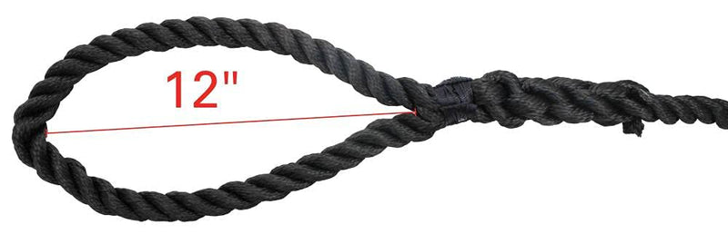Extreme Max 3006.2876 BoatTector Twisted Nylon Dock Line - 3/4" x 50', Black 3/4" x 50' - BeesActive Australia