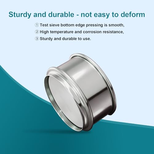 2.36" (6cm) Full 304 Stainless Steel Mini Lab Sieve, 300 Mesh(0.052mm) 300 Mesh(0.052mm)/Ф2.4in(6CM)