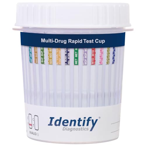 Identify Diagnostics 12 Panel Urine Drug Test Cup Kit - 5 Pack