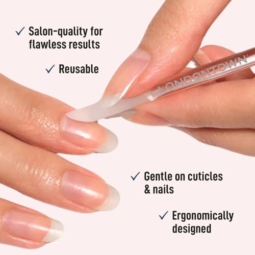 LONDONTOWN Double-Sided Glass Cuticle Pusher
