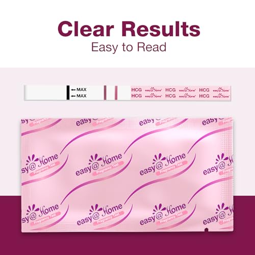 easy@Home Pregnancy Test Strips, 60 Pack with Premom App 60 Count (Pack of 1)
