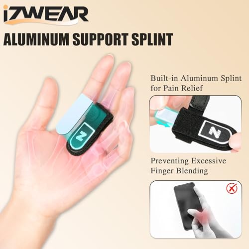 Finger Splint(PAIR) for Middle, Ring, Index, Thumb&Pinky, Trigger Finger Support Brace for Straightening Curved, Locked Stenosing Tenosynovitis, Tendon Lock Release, Stabilizer Knuckle Wrap Small