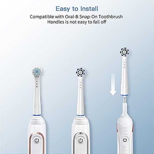 Replacement Toothbrush Heads for Oral B Braun, 16 Pack Electric Toothbrush Heads, Precision Clean Brush Heads Refill Compatible with Oral-B 7000/Pro 1000/9600/5000/3000/8000 (16pack) 16 Count (Pack of 1)